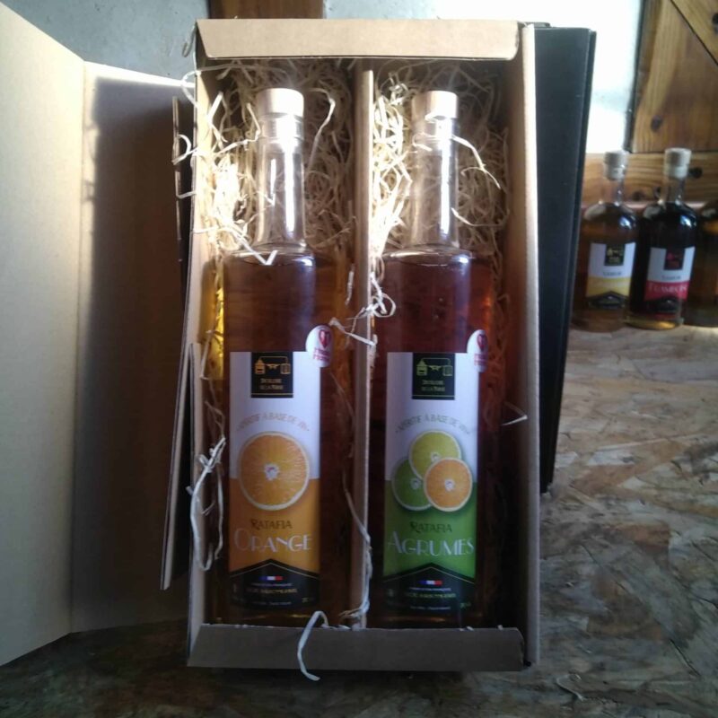 COFFRET RATAFIA - Coffret Ratafia 2 bouteilles coloris naturel